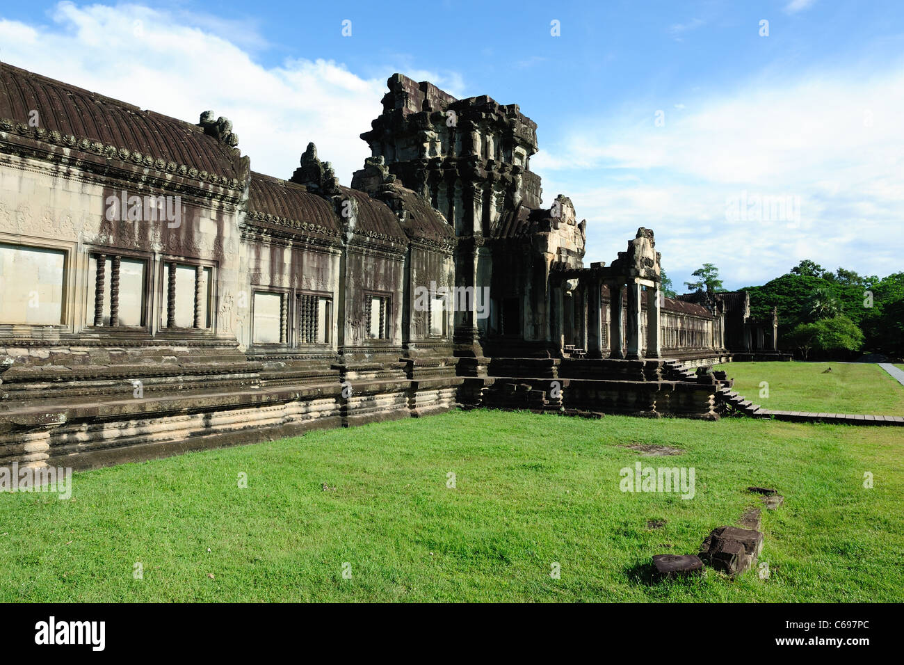 Paesaggio di Angkor Wat in Cambogia Foto Stock