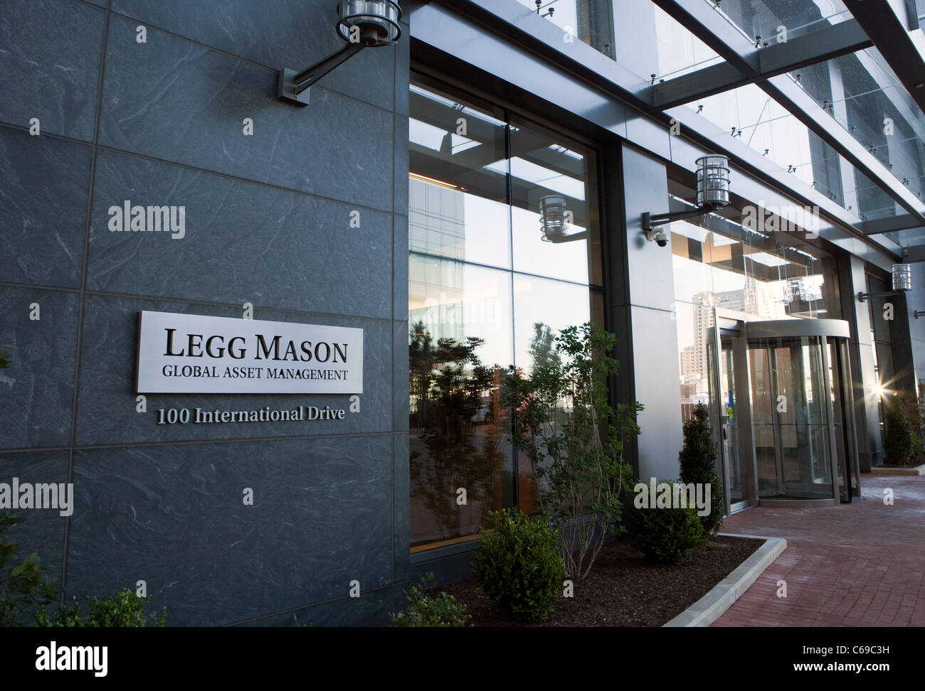 Una vista di Legg Mason la sede aziendale di Baltimore, Maryland Foto Stock