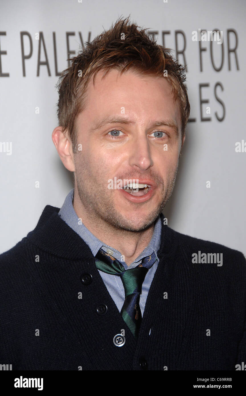 Chris Hardwick ad una apparizione pubblica per una serata con Jimmy Fallon a Paley Fest 2011, Paley Centre for Media, Los Angeles, Foto Stock