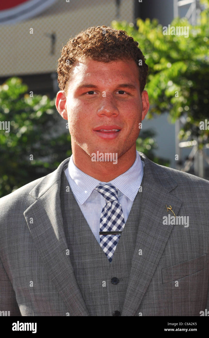 Blake Griffin presso gli arrivi per il 2011 ESPY Awards - arrivi, Nokia Theater in L.A. LIVE, Los Angeles, CA Luglio 13, 2011. Foto Foto Stock