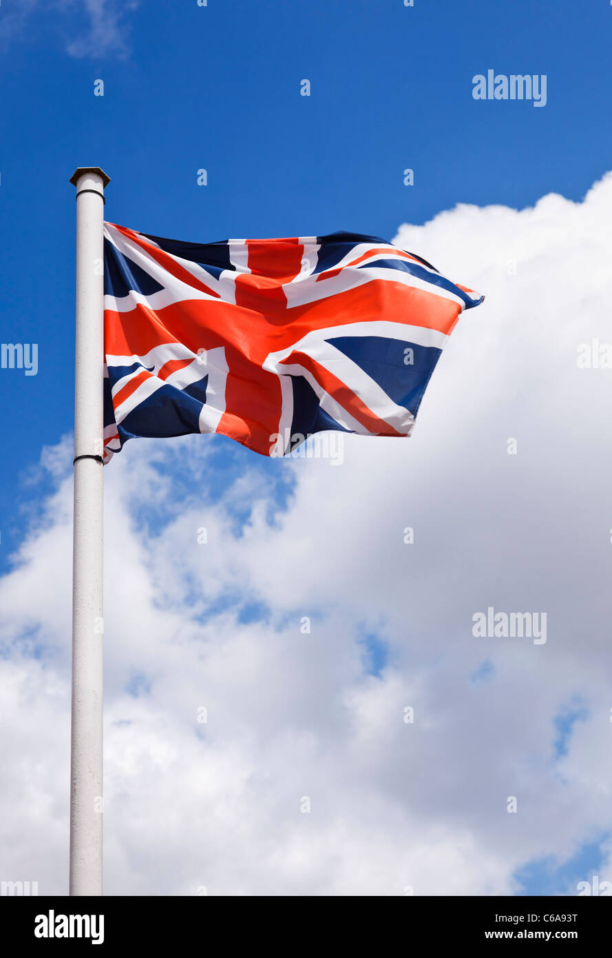 Union Jack - la bandiera del Regno Unito Foto Stock