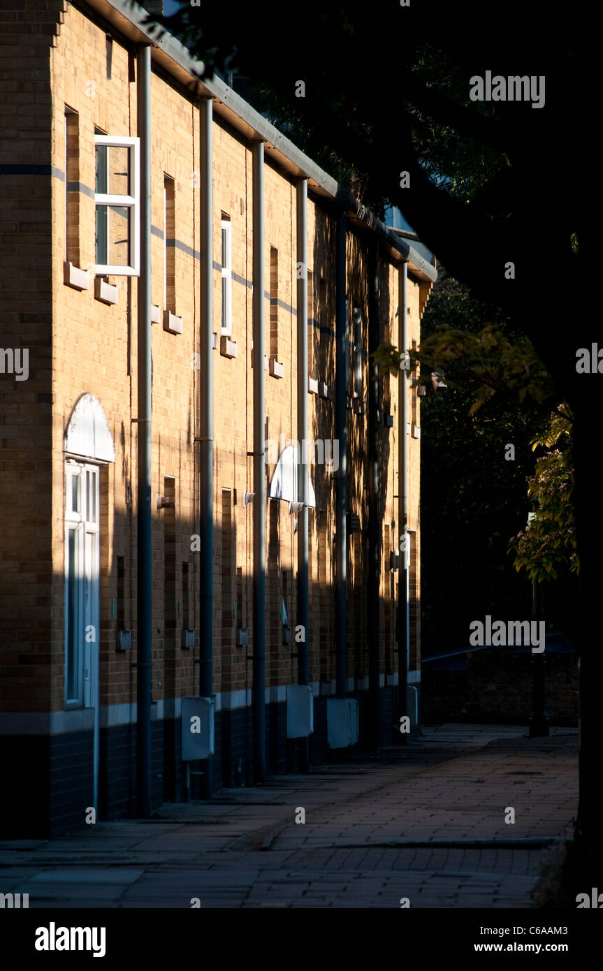 Case a basso costo di sviluppo, Hackney, Londra, Regno Unito Foto Stock