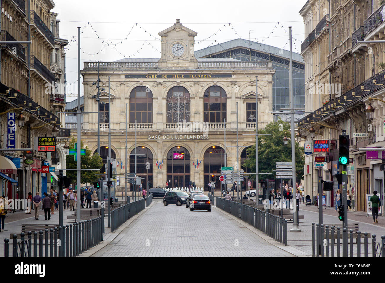 La stazione di Lille Flandres nella città di Lille, Nord-Pas de Calais, Francia Foto Stock