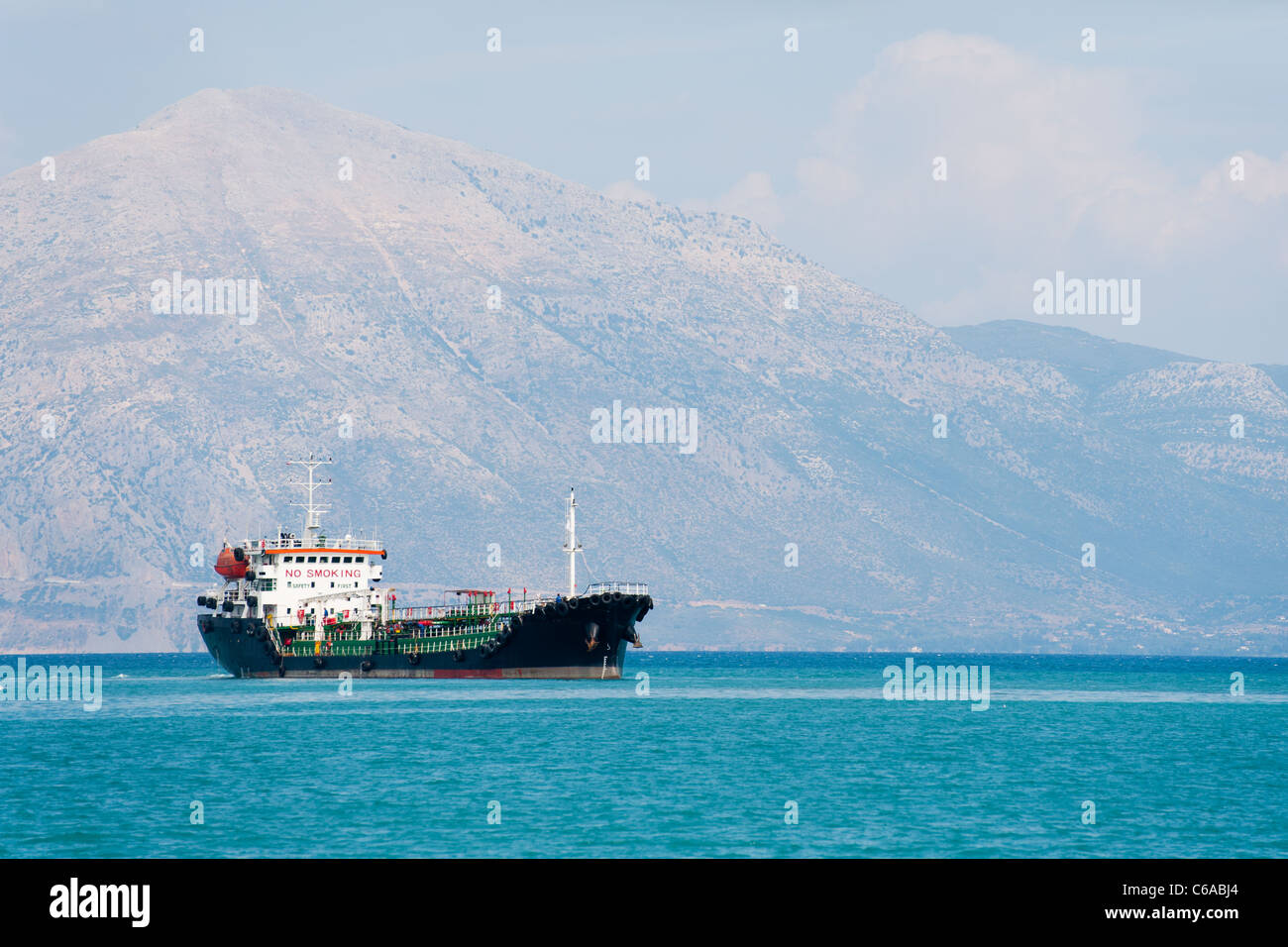 La Grecia in traghetto sul mare Foto Stock