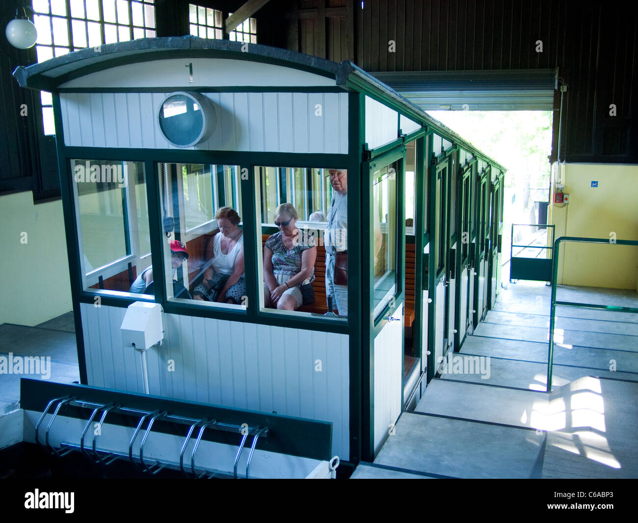 La Funicolare, Evian Les Bains, Francia Foto Stock