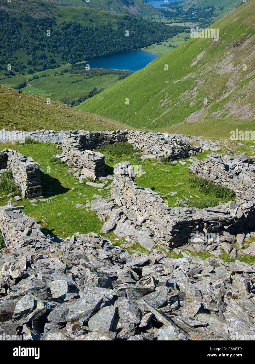 Cava in disuso, Lake District, Inghilterra Foto Stock