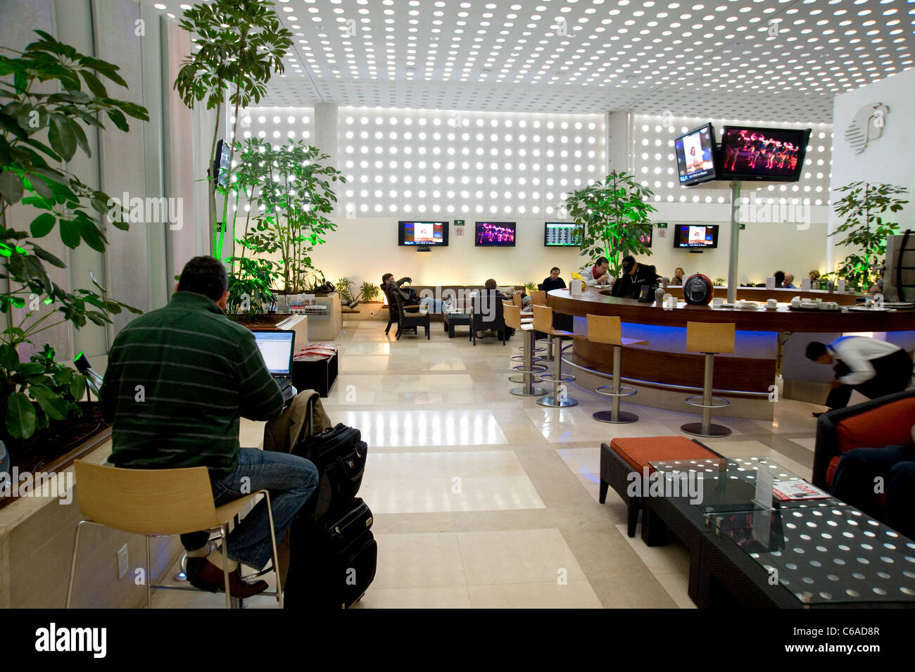In attesa VIP lounge presso l'Aeroporto di Città del Messico Foto Stock