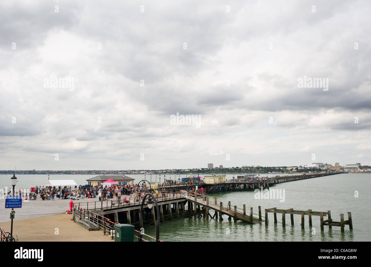 Southend Pier in Essex. Gordon Scammell Foto Stock