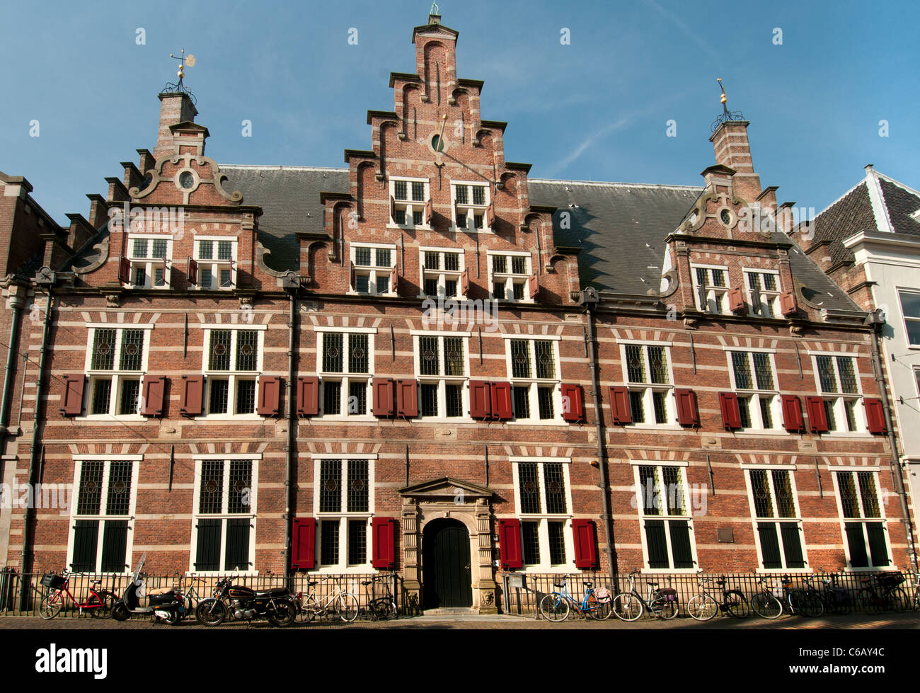 Leiden Paesi Bassi Olanda het Hoogheemraadschap Rijnland furgone Foto Stock