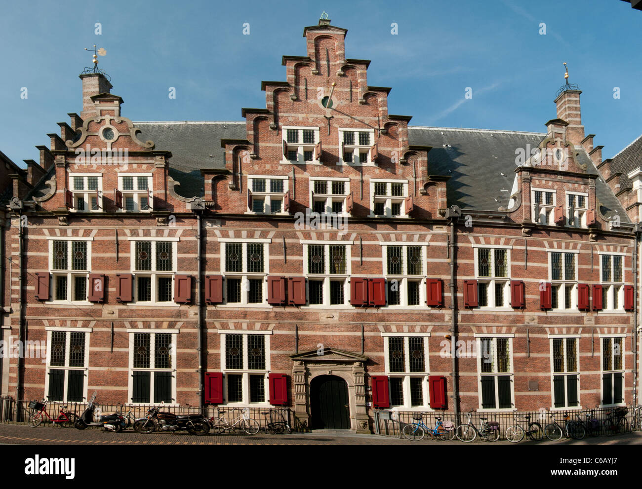 Leiden Paesi Bassi Olanda het Hoogheemraadschap Rijnland furgone Foto Stock