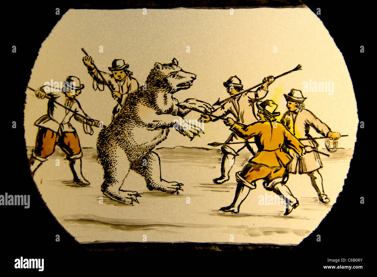 Lanterna Magica la Lanterna Magica immagine inizio tipo di proiettore di immagini sviluppato del xvii secolo Holland Olanda Foto Stock