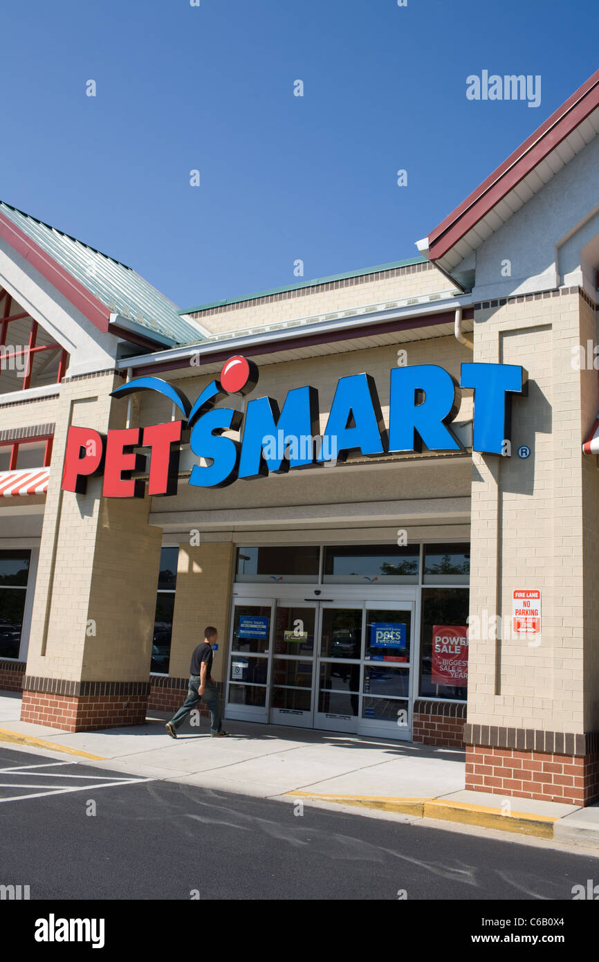 Franchising PetSmart store vende prodotti in pet Foto Stock