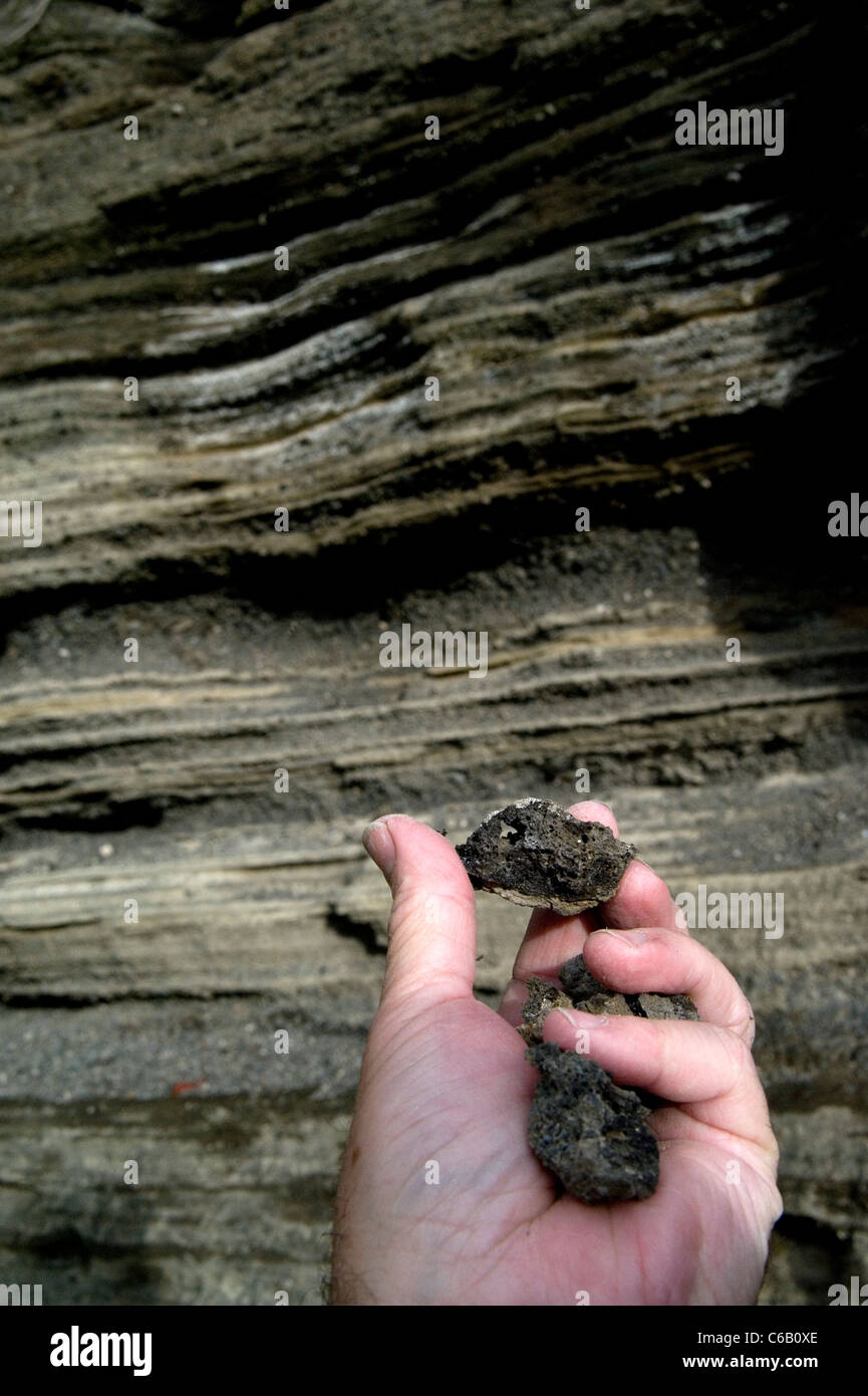 roccia vulcanica Foto Stock