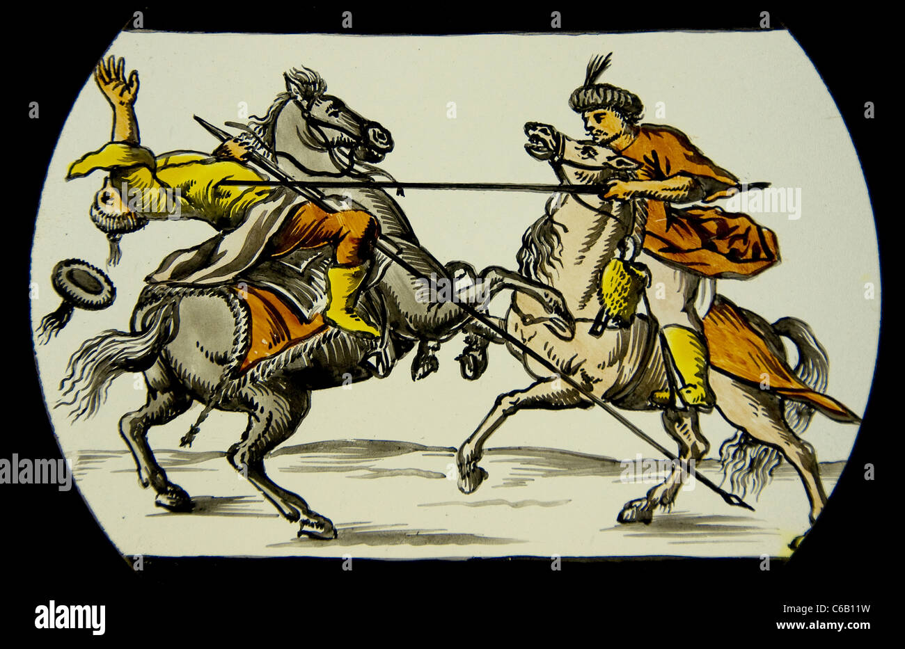 Lanterna Magica la Lanterna Magica immagine inizio tipo di proiettore di immagini sviluppato del xvii secolo Holland Olanda Foto Stock