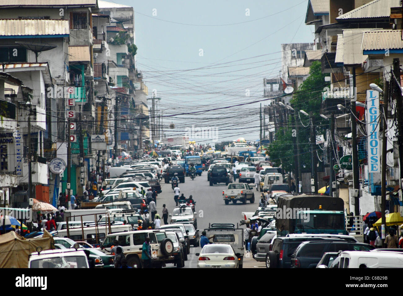 Centrale di Monrovia, Liberia Foto Stock
