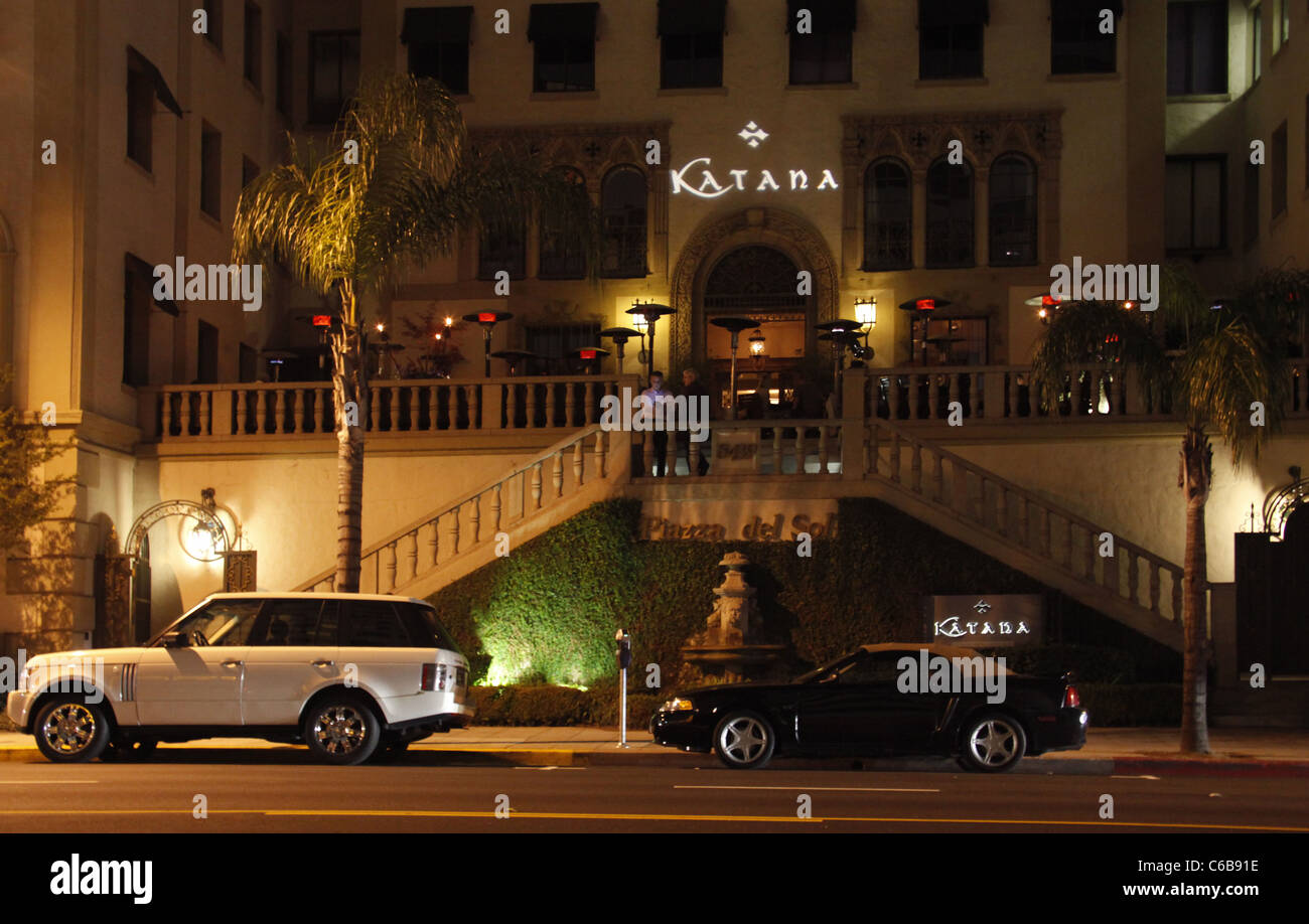 Vista generale del ristorante e bar Katana a Sunset Boulevard in West  Hollywood. Los Angeles, California - 01.06.2010 Foto stock - Alamy