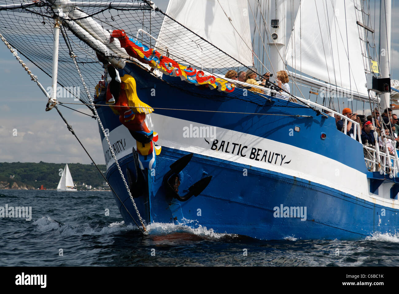 La bellezza del Mar Baltico : goletta, festival marittimo, Brest (Brittany, Francia). Foto Stock