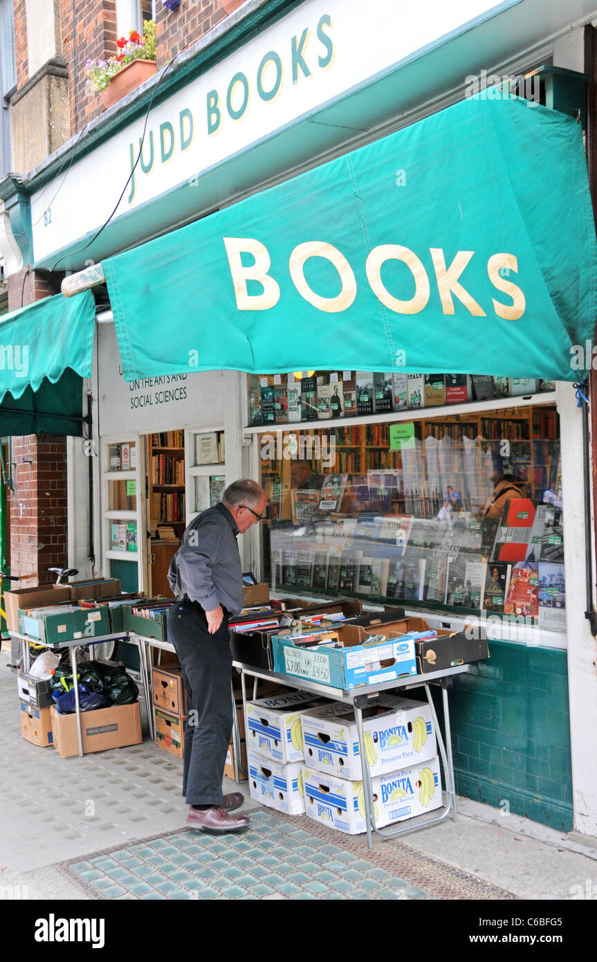 Judd libri di seconda mano accademico Book shop Bookshop Bloomsbury Foto Stock