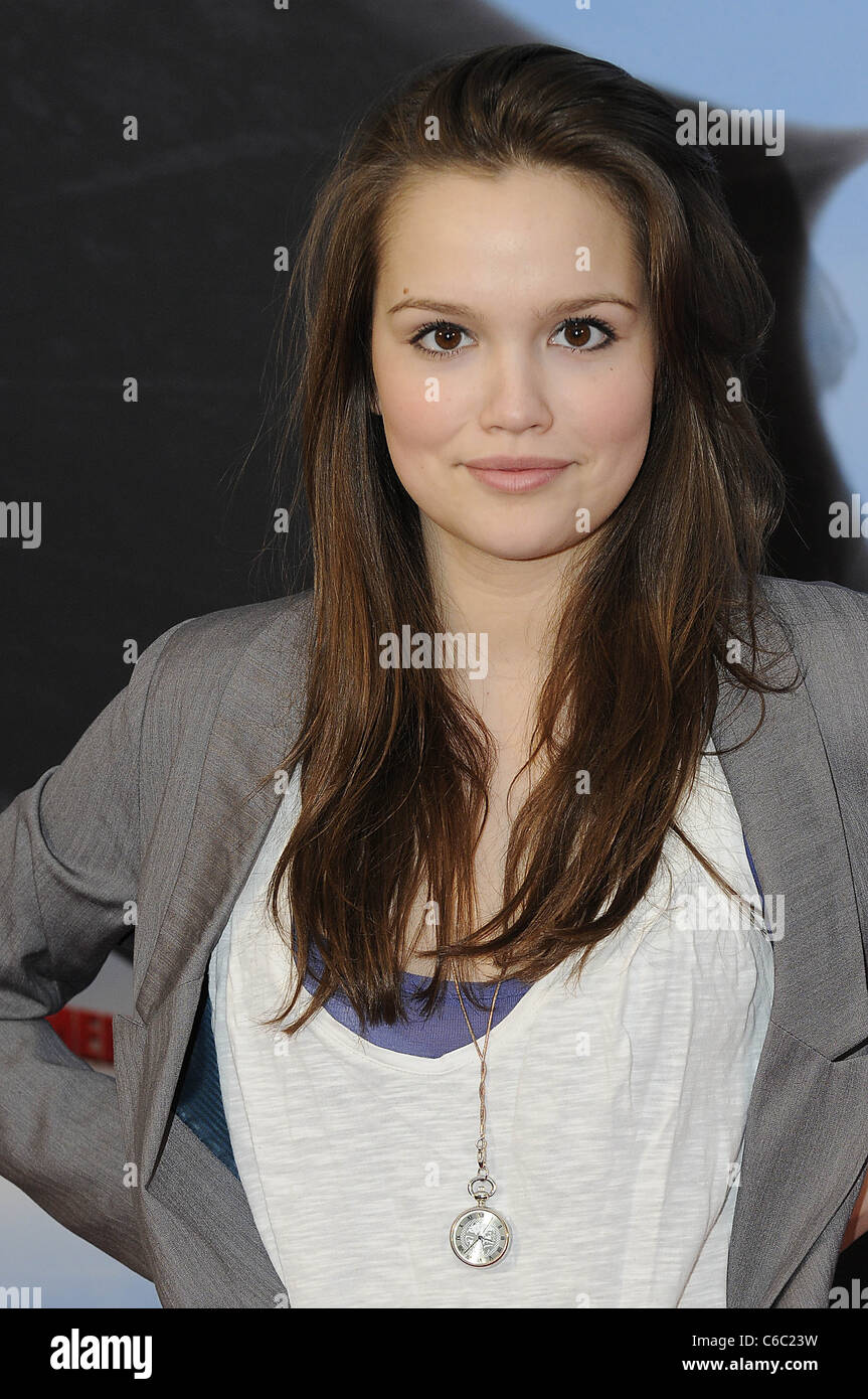 Emilia Schuele alla premiere di 'Drachenzaehmen leicht gemacht' a Cinemaxx Dammtor movie theater. Amburgo, Germania - Foto Stock