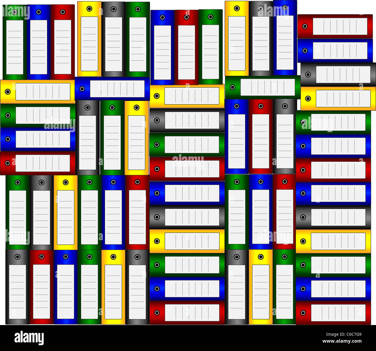 Office nella cartella di file Foto Stock