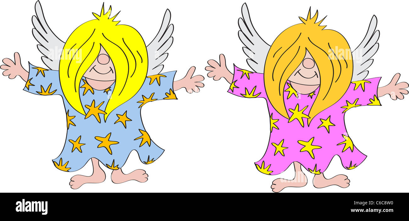 Christmas Angel cartoon Foto Stock