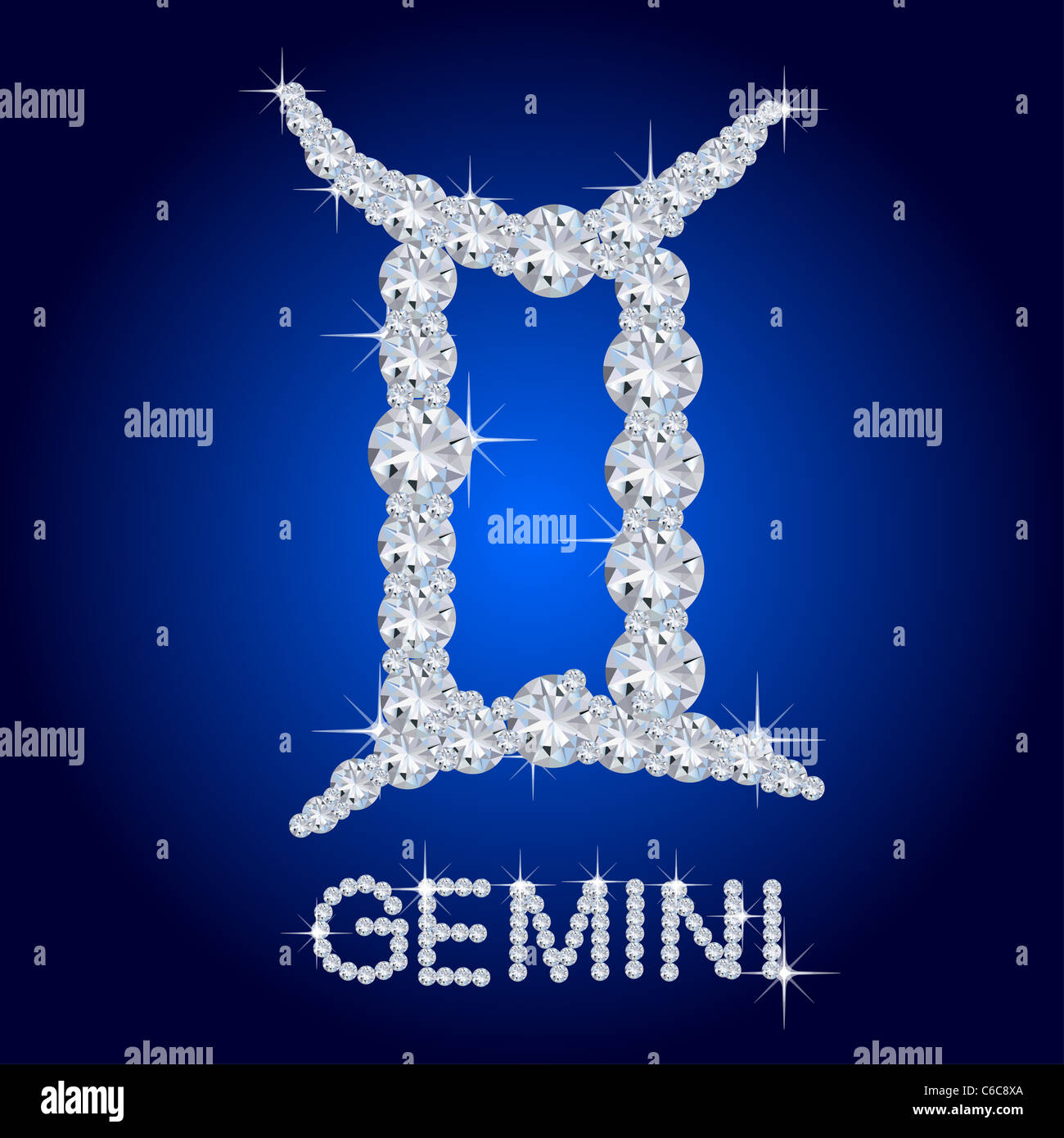 Diamond segno zodiacale Foto Stock