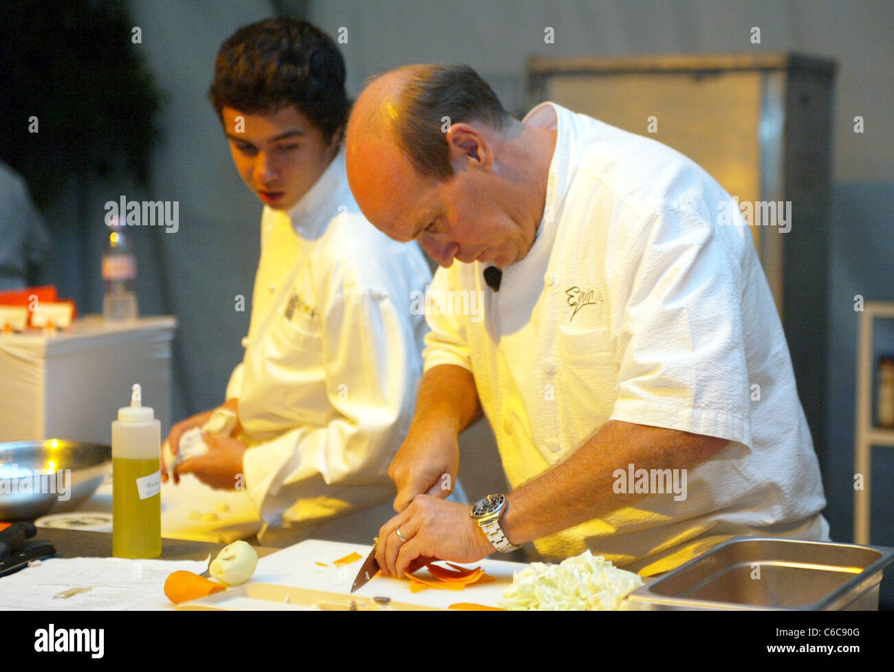 Lo Chef Todd grigio re della cucina ospitato da cucina di design ha ospitato un VIP cook off al Legg Mason Tennis Classic. Foto Stock