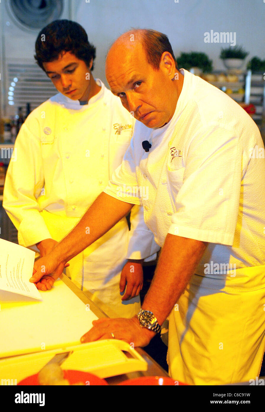 Lo Chef Todd grigio re della cucina ospitato da cucina di design ha ospitato un VIP cook off al Legg Mason Tennis Classic. Foto Stock
