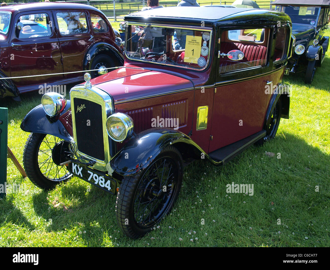 Austin sette piccole vetture del 1932 puoi vedere dove i minis sviluppato da questi super piccole automobili che si vede ancora in esecuzione Foto Stock