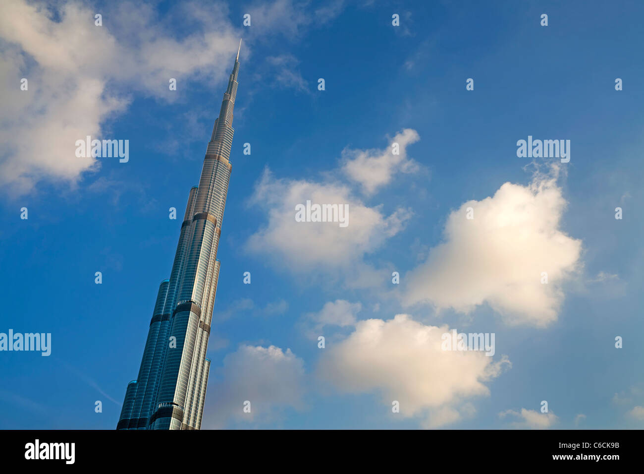 Il Burj Khalifa, completata nel 2010, l'uomo più alto struttura realizzata nel mondo, Dubai, UAE Foto Stock