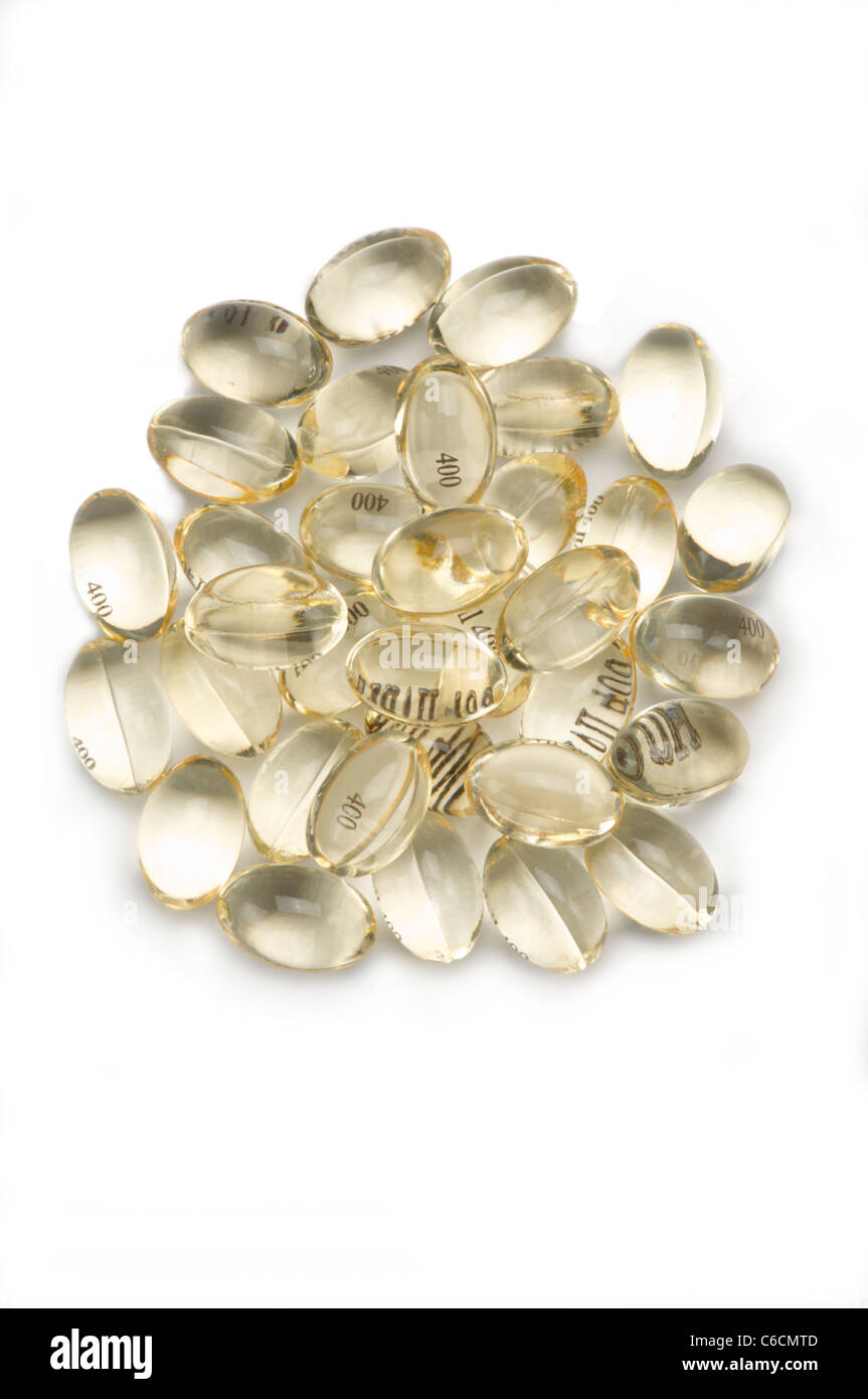 Pain Killer gel capsule di farmaco Foto Stock