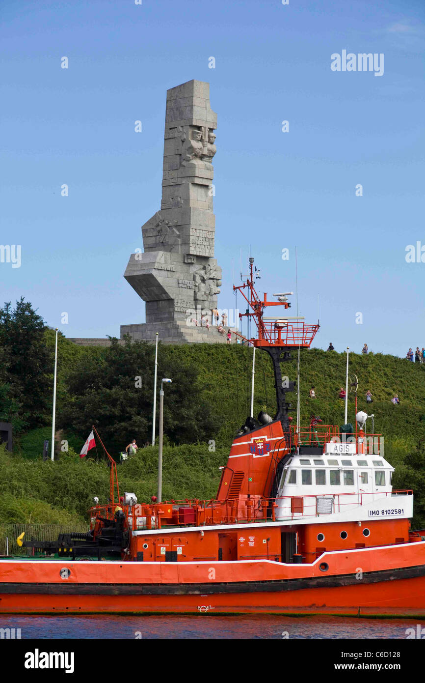 Il polacco memoriale di guerra per i difensori di Westerplatte, Danzica Danzica Polonia UE Foto Stock