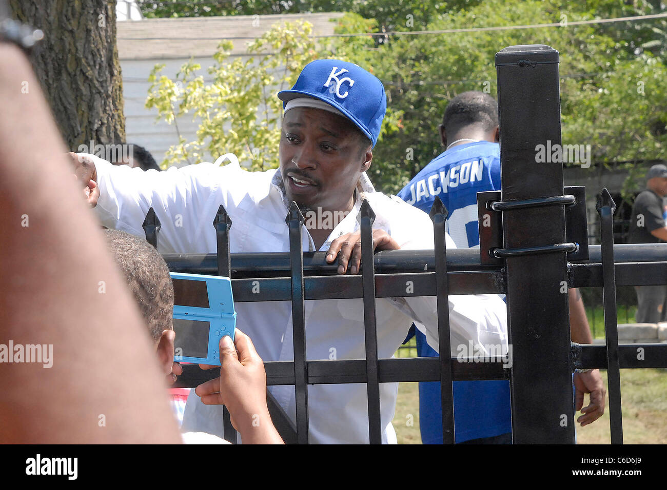 Eddie Griffin Gary ospita Memorial e la presentazione ufficiale del Michael Jackson monumento Gary, Indiana - 25.06.10 * Katherine Foto Stock