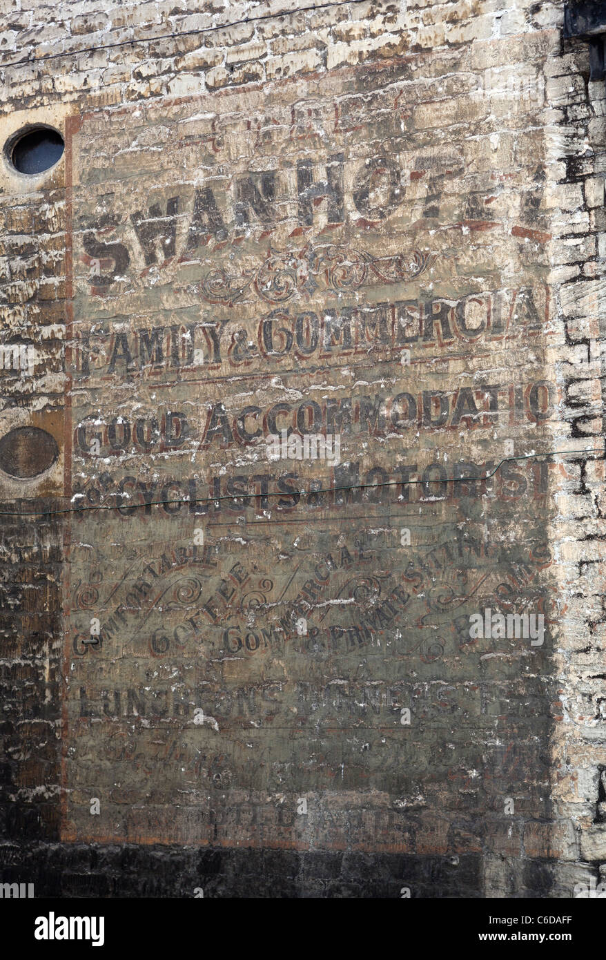 Swan Hotel Ghost segno Bradford on Avon Foto Stock