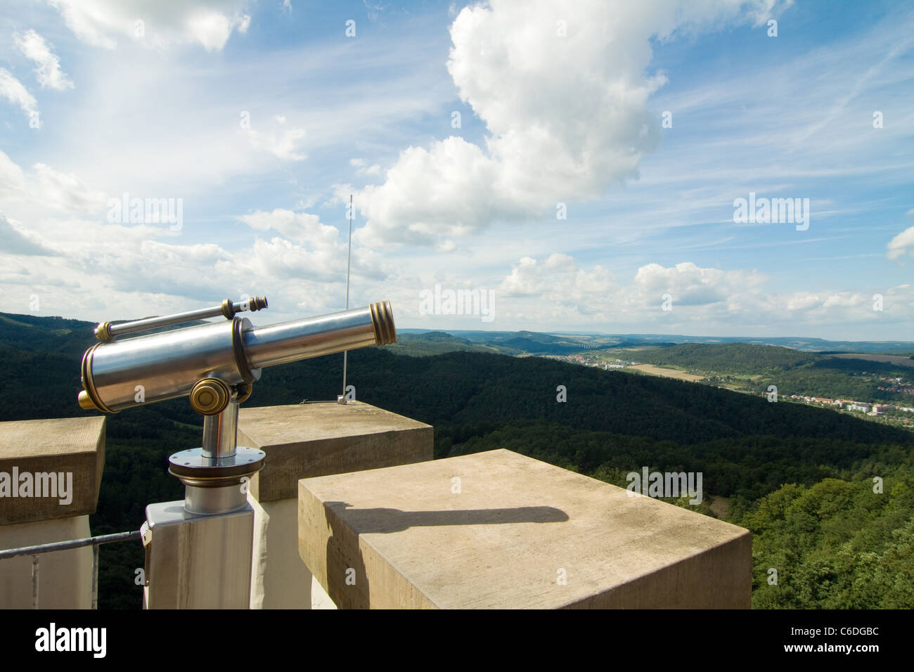 Vista dalla Wartburg Foto Stock