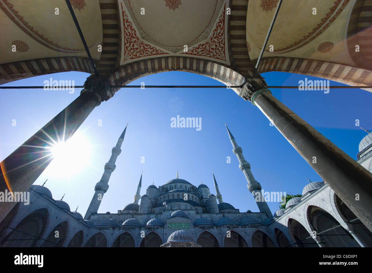 Turchia, Istanbul, Moschea blu Foto Stock