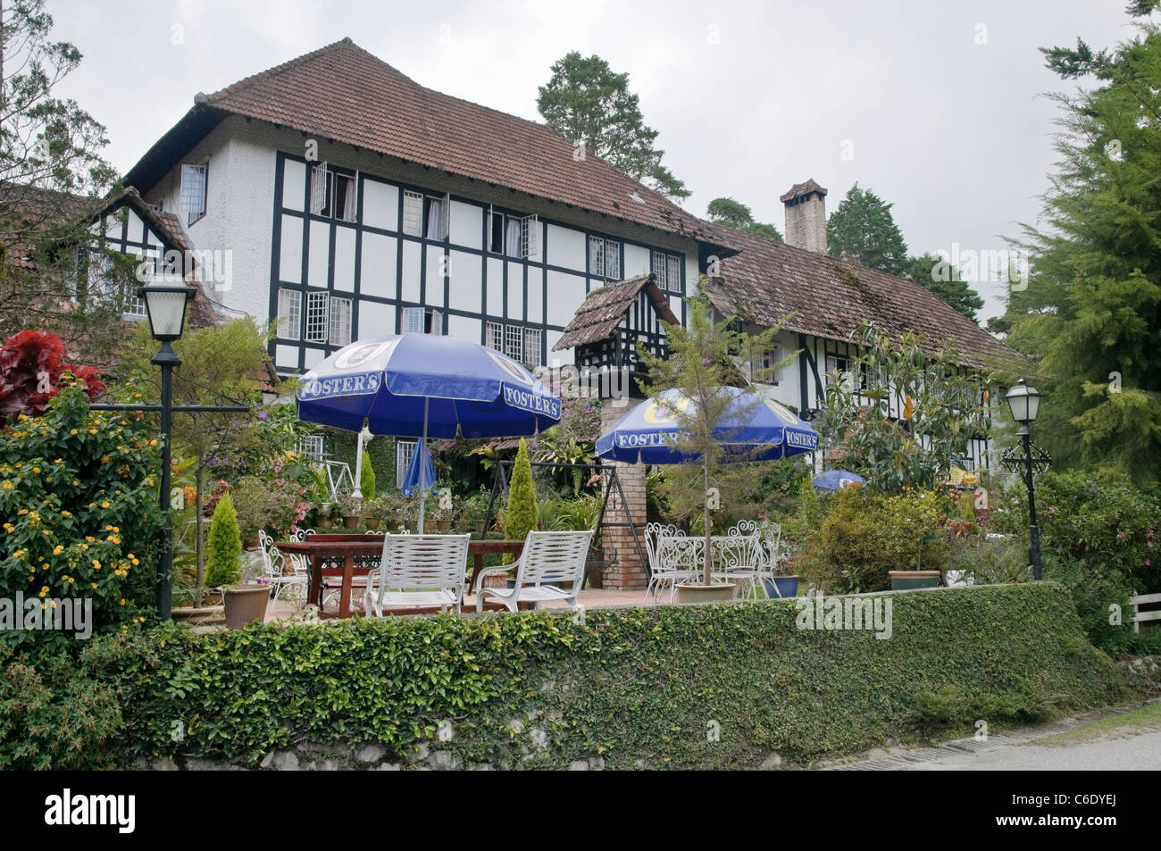 Affumicatoio vecchio hotel, Brinchang, Cameron Highlands, Malaysia, Asia sud-orientale, Asia Foto Stock