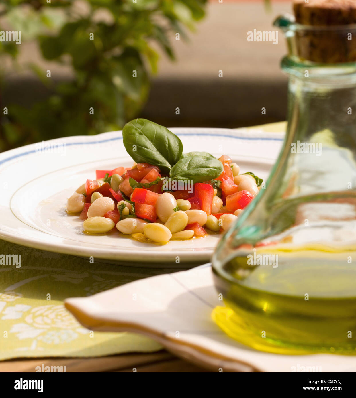 Italiana fresca insalata di fagioli Foto Stock