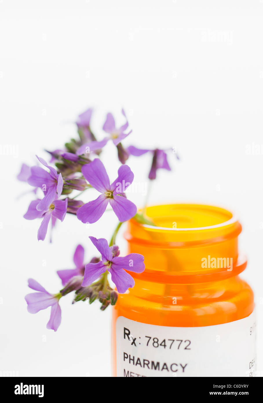 La medicina di erbe bottiglia Foto Stock