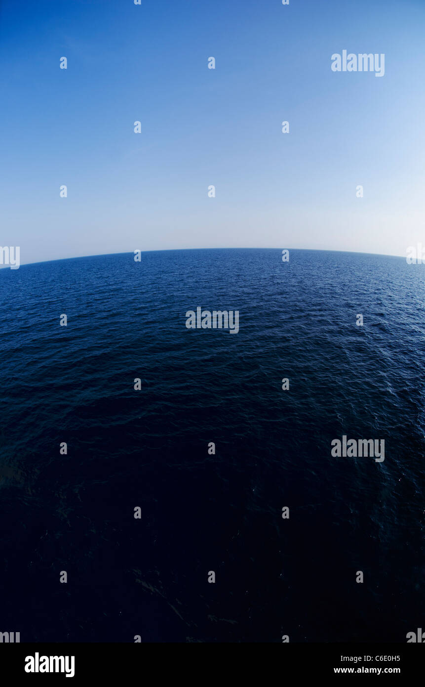 La Grecia, Mar Egeo orizzonte Foto Stock