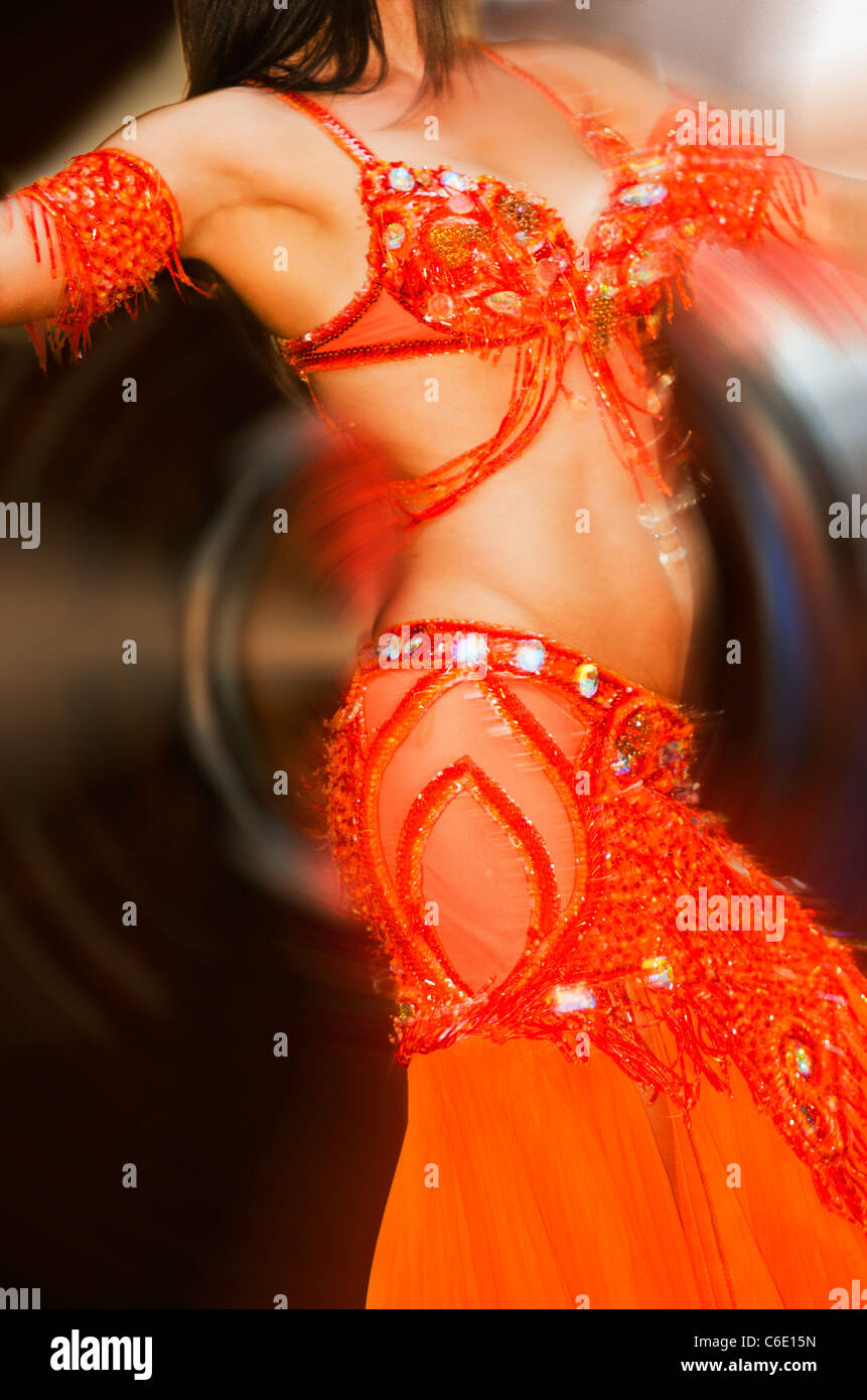 Turchia, una danzatrice del ventre Foto Stock
