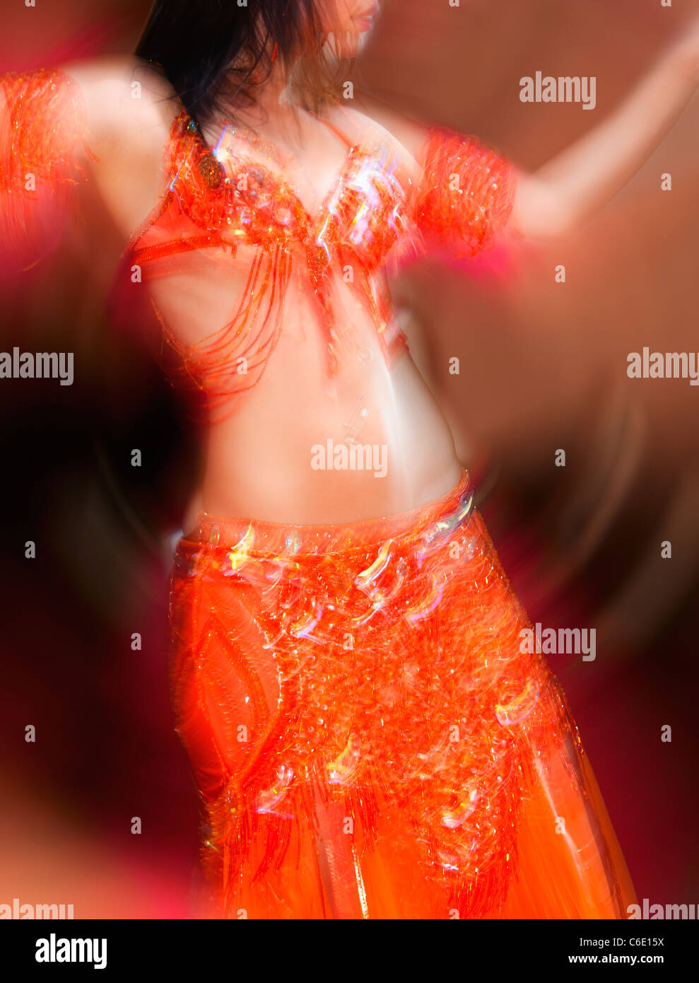 Turchia, una danzatrice del ventre Foto Stock