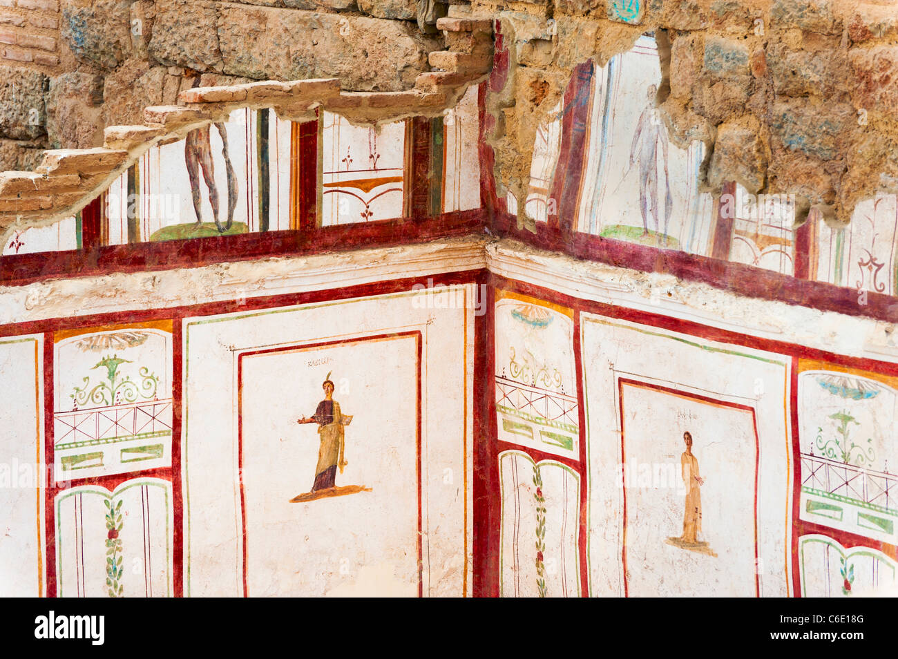 La Turchia, Efeso, casa privata murales Foto Stock