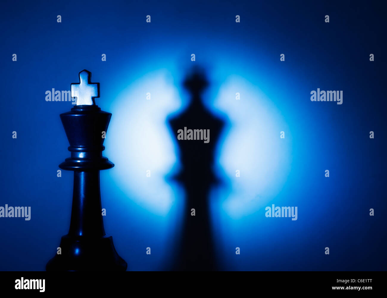 Re pezzo degli scacchi Foto Stock