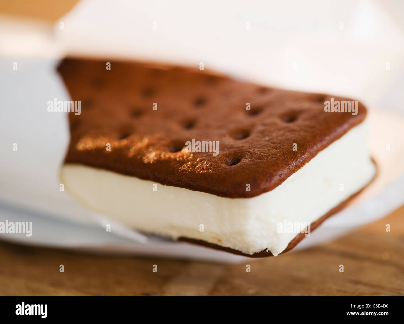 Stati Uniti d'America, New Jersey, Jersey City, Close up ice cream sandwich Foto Stock