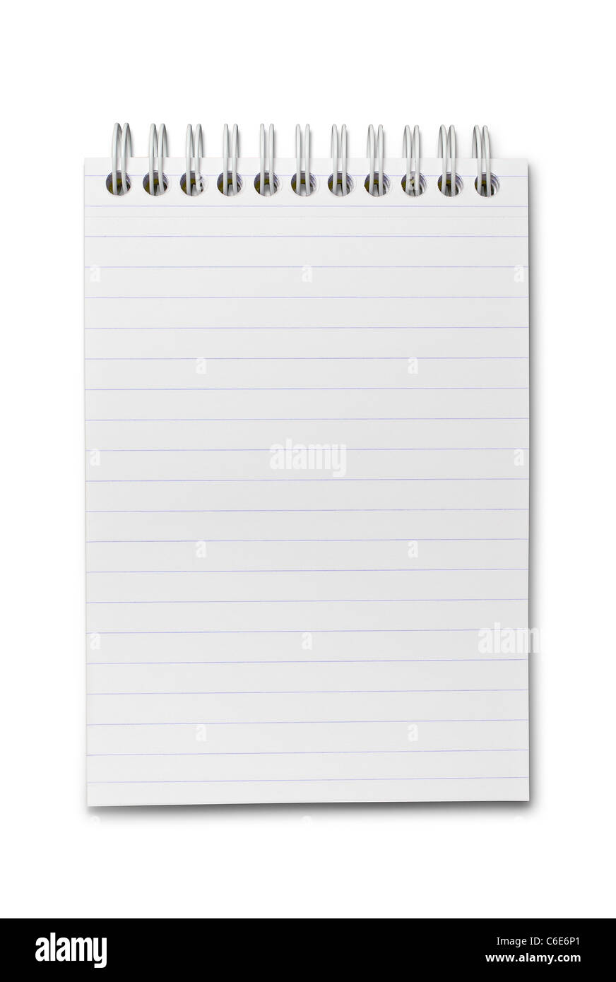 Notebook con tracciato di ritaglio Foto Stock