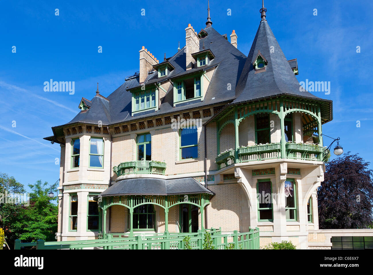 L'Europa, Francia, Marne, Reims, Villa Demoiselle Foto Stock