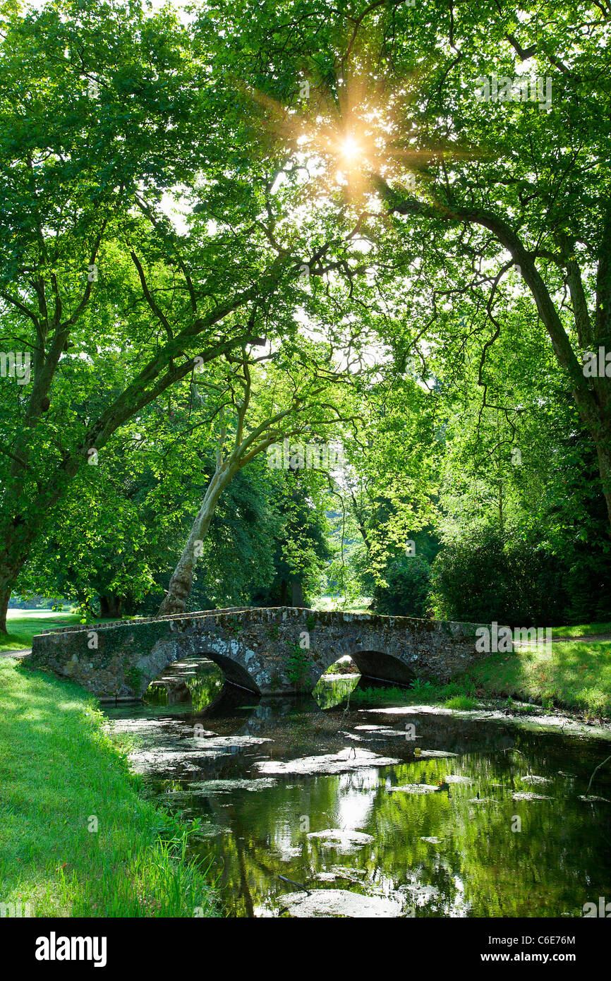 Chateau de Rambouillet, il Giardino Inglese Foto Stock