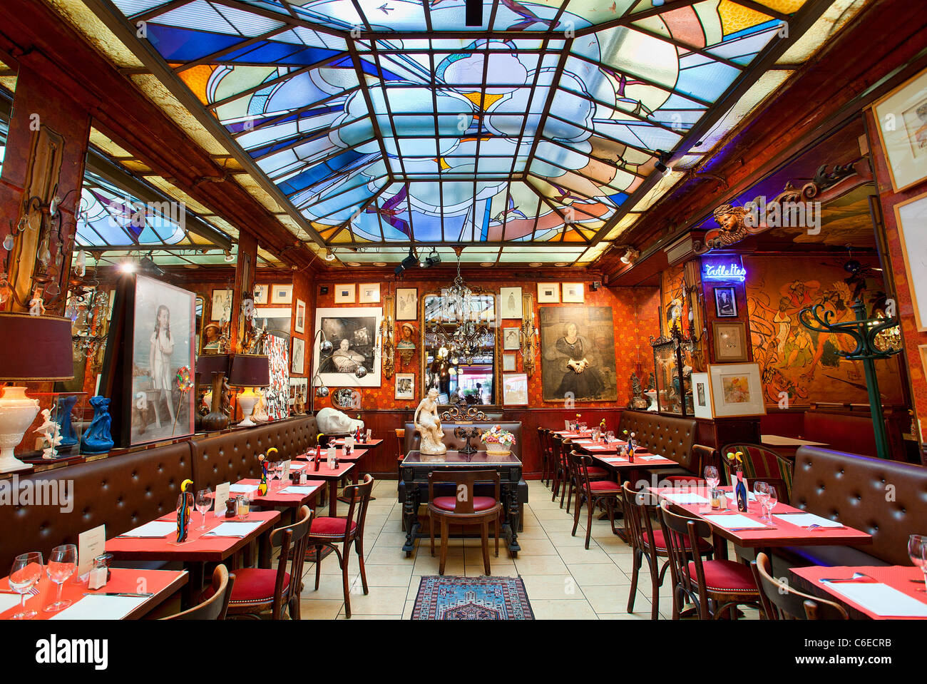 Francia, Marne Reims, ristorante Le Café du Palais Foto Stock