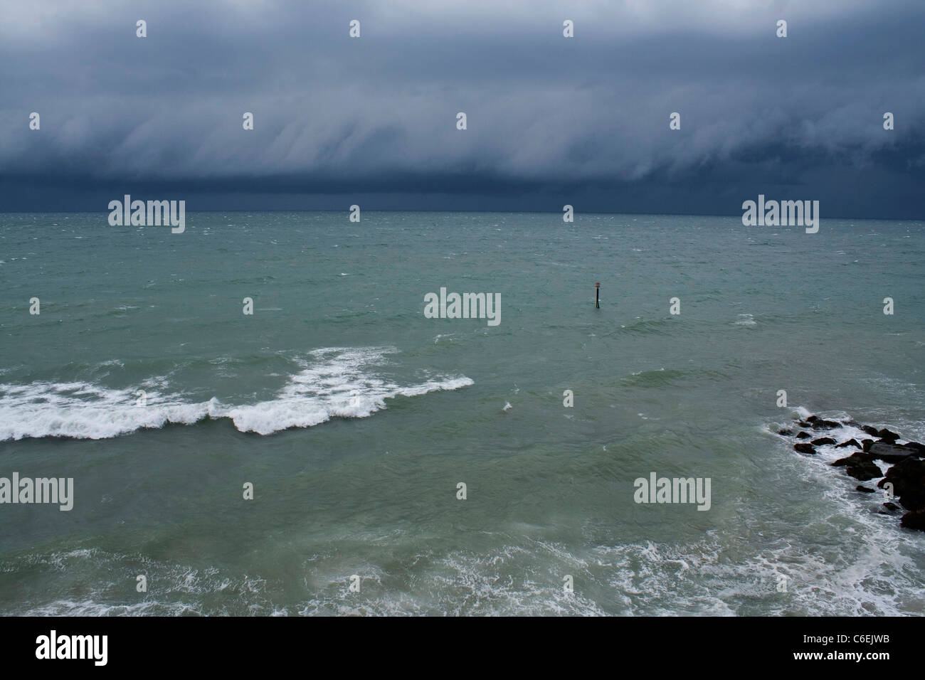 Avvicinando nuvole di tempesta Foto Stock